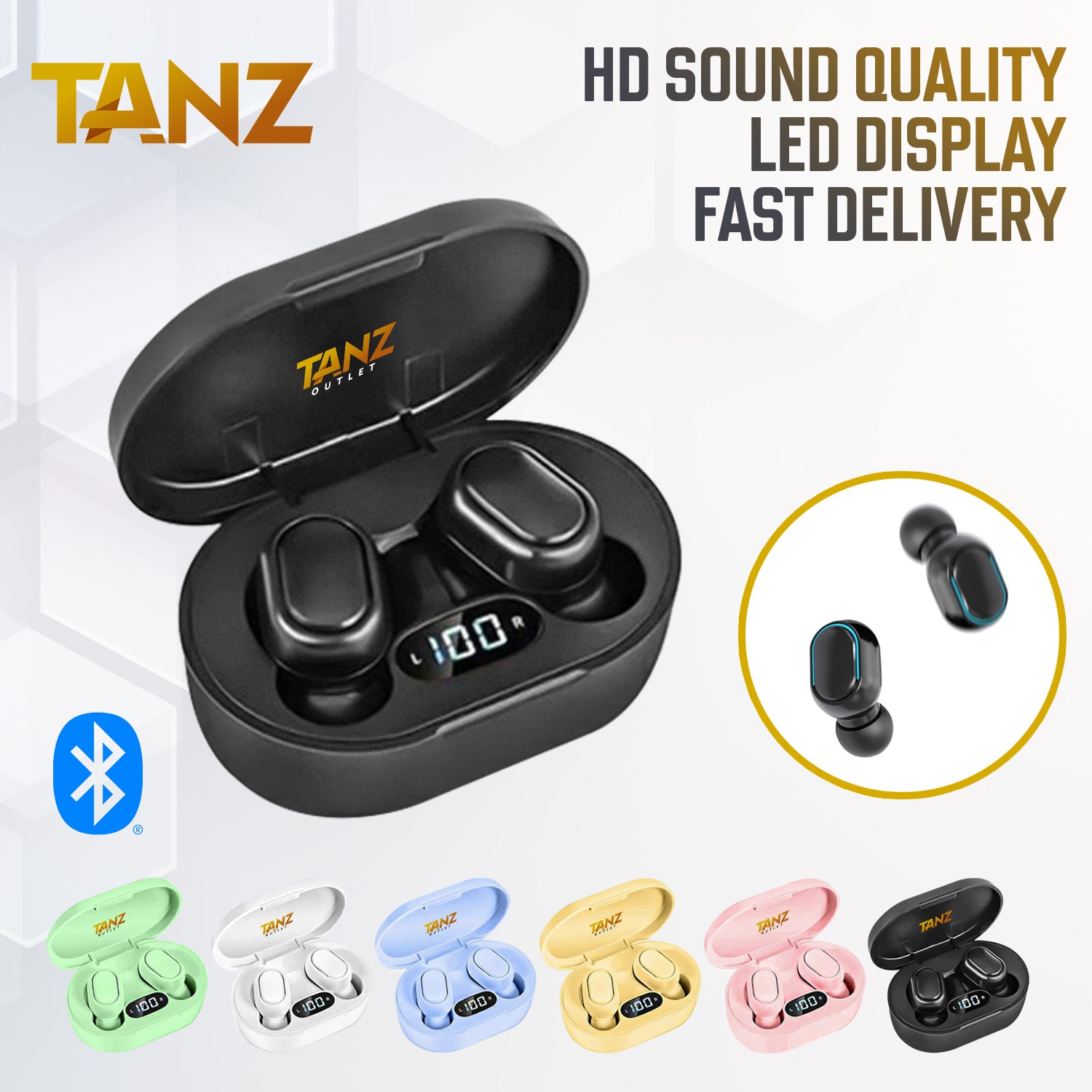Tanz RX Wireless Bluetooth Earphones